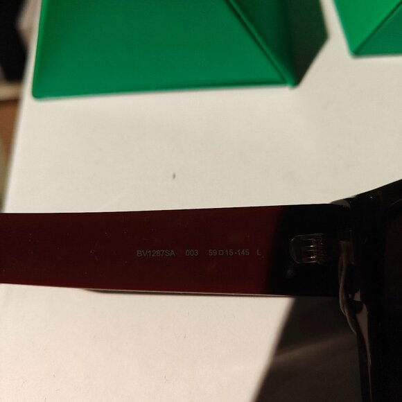 BNWT SS25 BOTTEGA VENETA BURGUNDY SUNGLASSES BV1287SA 003 - Picture 4 of 9